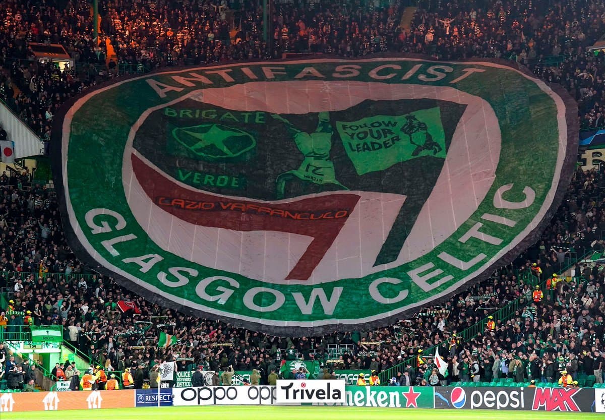 Bandeirão torcida do Celtic